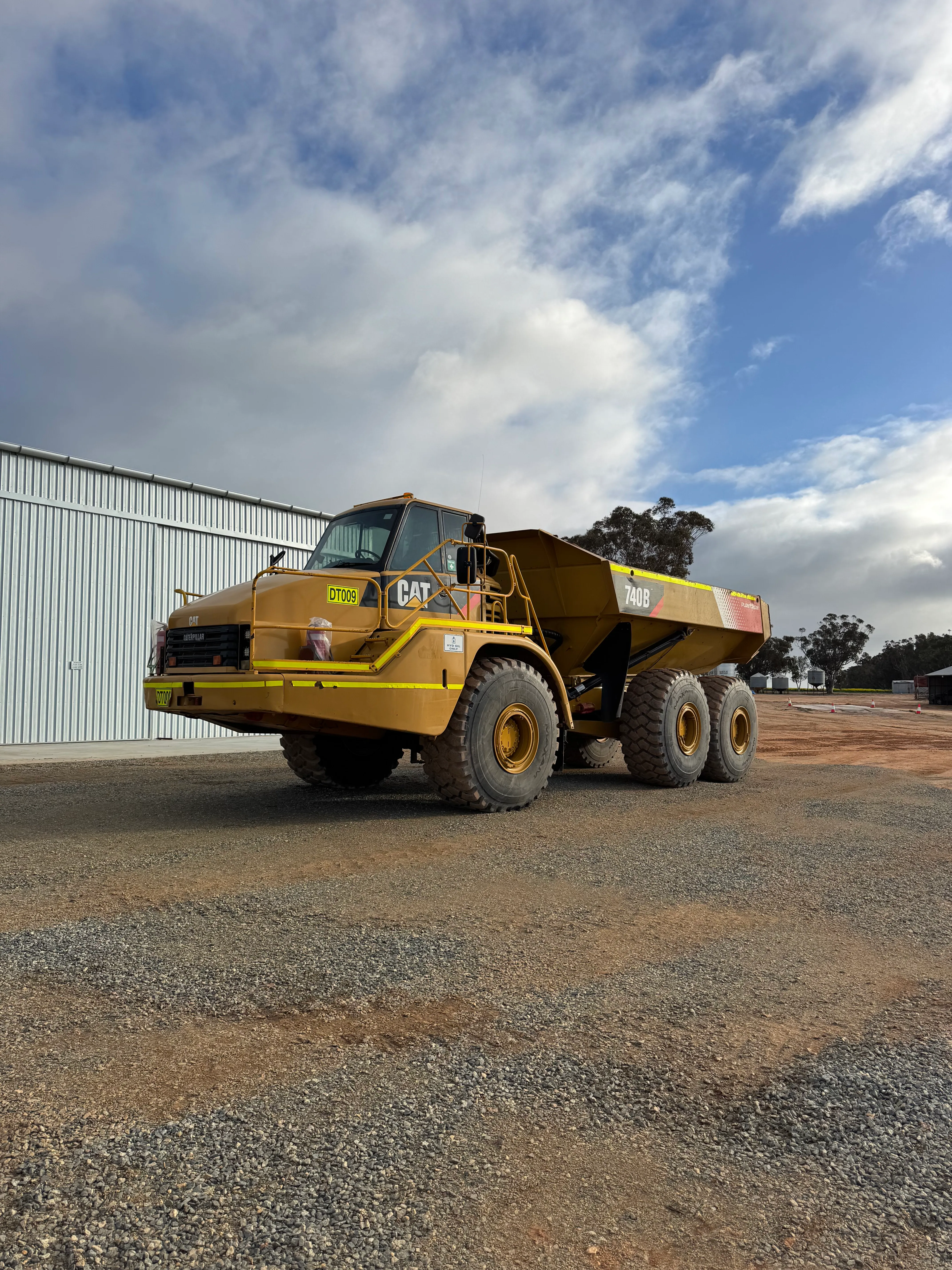 Caterpillar 740 Articulated Dump Truck available for hire